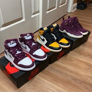 Air Jordan Retro 1 And 12 Women’s Sneaker Bundle Sizes 6.5